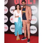 Mehrene Kaur Pirzada Instagram - With my #GUILTY Boy @gurfatehpirzada ❤️💥 Releasing on 6th March @netflix_in 📸 @yogenshah_s