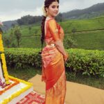 Mehrene Kaur Pirzada Instagram – Throwback to me dressed up as a Bride 👰 #shootdiaries #munnar