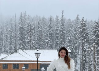 Mehrene Kaur Pirzada Instagram - White Birthday 🥰🥳 . . . #blessed #snowfall #birthdaygirl The Khyber Himalayan Resort & Spa