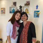 Mehrene Kaur Pirzada Instagram – Was so good seeing you Ma’am, got me right back to school days. Thank you for everything Manjula Ma’am 🤗 Can’t wait to be back at School for the Alumni Meet 🤩 #pathwazians  @gurfatehpirzada Mumbai, Maharashtra