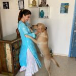 Mehrene Kaur Pirzada Instagram – This is how my baby stops me when I was trying to leave from 🏡 

Little joys of life 🥰❤️