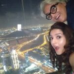 Mehrene Kaur Pirzada Instagram - TOP 🤩 #topoftheworld #burjkhalifa Burj Khalifa