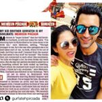Mehrene Kaur Pirzada Instagram - My ❤️❤️❤️ @gurfatehpirzada #Repost @gurfatehpirzada with @get_repost ・・・ Happy Rakhdi Dude❤️ Thank you @hyd_times @thetimesofindia for this lovely article! 🙏