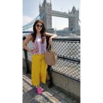 Mehrene Kaur Pirzada Instagram - Being touristy 😍❤️ #londondiaries Tower Bridge