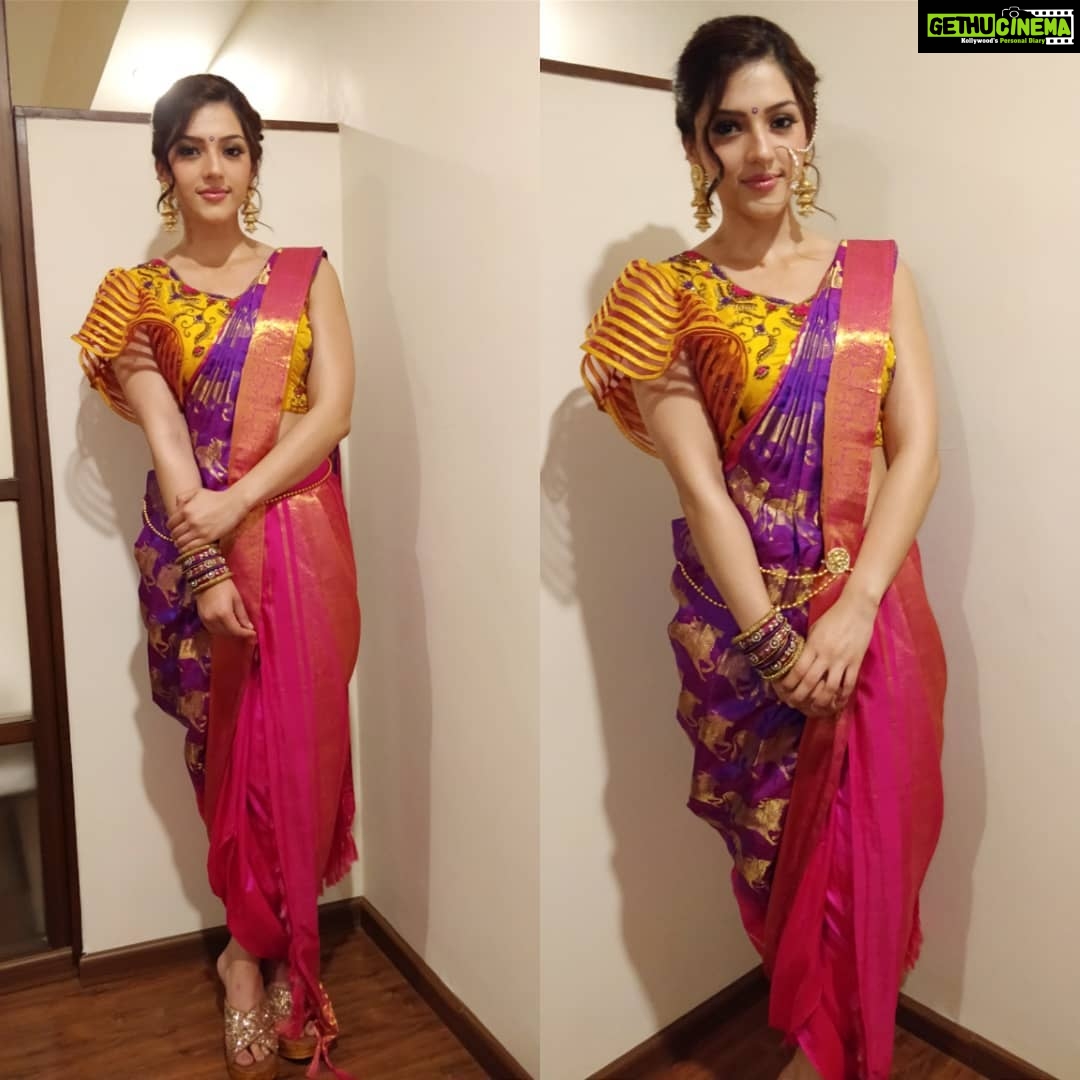 Mehrene Kaur Pirzada Instagram - Outfit courtesy @nishrascouture Jewellery @aarni_by_shravani Make Up @ramkrishnakasara Hair @ksivakumarsiva For an event in Nellore yesterday 😍
