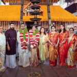 Mohanlal Instagram - Congratulations dear Ganesh & Anjana. Wishing you both a lifetime full of love & happiness. God bless. . 📸 @studioa_weddings Guruvayur temple kerala