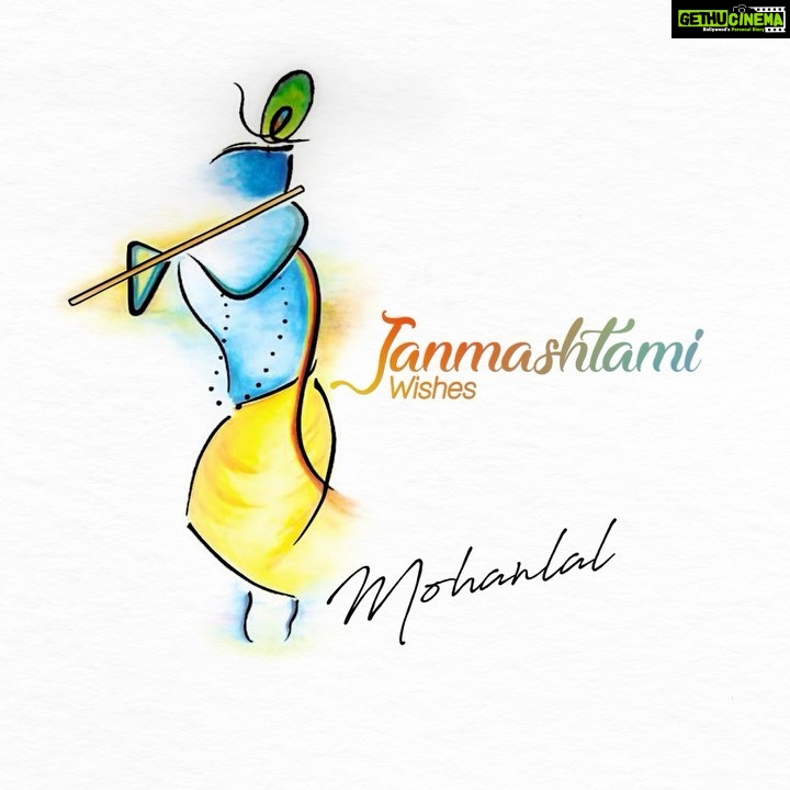 Mohanlal Instagram - May the auspiciousness of Janmashtami grace your lives! . . . . . . #janmashtami #sreekrishnajayanthi #krishna