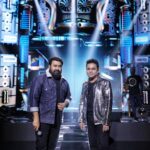 Mohanlal Instagram - With @arrahman Photo Courtesy: @navin_murali . . . #Aaraattu #arrahman