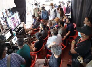 Mohanlal Instagram - And the Camera starts Rolling ! First day of shoot Action ! #Barroz