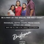 Mohanlal Instagram – My family and I can’t wait to meet our extended family! Come join us for an exclusive virtual fan-meet!

#Drishyam2OnPrime, Feb 19 on @PrimeVideoIN
 
@meenasagar16 @jeethu4ever
@antonyperumbavoor @aashirvadcine
@drishyam2movie @satheesh_kurup