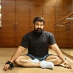 Mohanlal Instagram - Post workout . . . . #workout #morningworkout