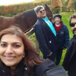 Mohanlal Instagram - With Dilip chettan and Beena chechi at Chippenham Lodge Stud, UK. https://instagram.com/actormohanlalofficial/