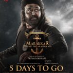 Mohanlal Instagram - In 5 Days, #Marakkar arrives in the theatres worldwide. #MarakkarFromDec2 #MarakkarArabikadalinteSimham . @priyadarshan.official @suniel.shetty @arjunsarjaa @manju.warrier @pranavmohanlal @keerthysureshofficial @kalyanipriyadarshan @aashirvadcine @dop_tirru #PrabhuGaneshan #SabuCyril #Marakkar