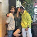 Mouni Roy Instagram - Luckiest; with you two nuts 🥜 #merrymerry 🎄