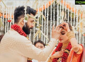 Mouni Roy Instagram - I found him at last ..♥️ Hand in hand, blessed by family & friends, We are married!!!!!!!!!!! Need your love and blessings… 27.01.22 Love, Suraj & Mouni Hilton Goa Resort
