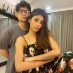 Mouni Roy Instagram - Miss you 😔😟 @mukhar_roy Happppyyyyy Bhaidooj 🔴⚫️🟡