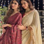 Mouni Roy Instagram - The light of love…. 💡 दीपावली 🪔 ____________________________________________________ @printsbyradhika x @rishika_devnani Jewels from my @anusoru s antiquities 🤩