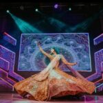 Mouni Roy Instagram - Dancing to the beat my my heart…♥️ संगीत #favsoirée • • • lehenga by @falgunishanepeacockindia Jewellery 🤩 @golecha_jewels Wedding planners : @neferrtitiweddings Decor & styling : @neferrtitiweddings Hospitality partner : @hiltongoaresort Filmography : @theweddingjournalsofindia Photography team: @priyamparikhpictures Love these Priyam, thank you 😘😘 Hospitality management: @Bgc.event Technical partner : @resonateproblr DJ: @dj_sharath Stationary partner : @puneet_gupta_invitations