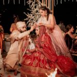 Mouni Roy Instagram - सखा सप्तपदा भव । सखायौ सप्तपदा बभूव । सख्यं ते गमेयम् । सख्यात् ते मायोषम् । सख्यान्मे मयोष्ठाः । • • • @anmoljewellers @rishika_devnani Wedding planners : @neferrtitiweddings Decor & styling : @neferrtitiweddings Hospitality partner : @hiltongoaresort Videography team : @theweddingjournalsofindia Photography team : @priyamparikhpictures Hospitality management: @Bgc.event Hilton Goa Resort