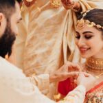 Mouni Roy Instagram – I found him at last ..♥️
Hand in hand, blessed by family & friends, We are married!!!!!!!!!!!
Need your love and blessings…
27.01.22

Love,
Suraj & Mouni Hilton Goa Resort