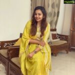 Mrudula Murali Instagram - Eid Mubarak 💛 What better day to wear this beautiful salwar gifted to me by @gauthami.nair from her own brand @mokitawomen 🤗🤗🤗