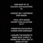 Mrudula Murali Instagram - WE NEED TO BE EDUCATED TO EDUCATE OUR DAUGHTERS & SONS!