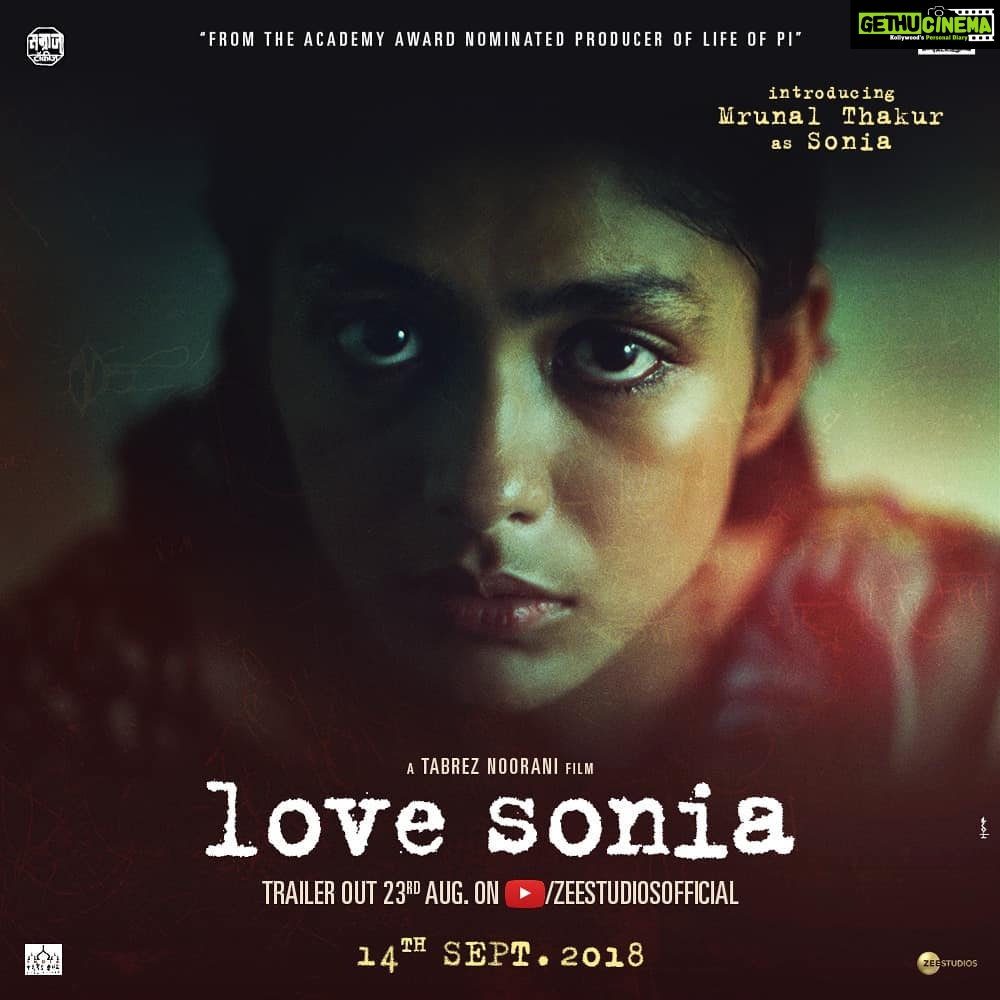 Mrunal Thakur Instagram - Introducing the fierce 17 year old, Sonia. Her story is true, her strength is real, to know her, is to #LoveSonia. Trailer out tomorrow! #AgainstAllOdds Love, Mrunal #TabrezNoorani @therichachadha @bajpayee.manoj @rajkummar_rao @freidapinto @anupampkher @_adilhussain @saietamhankar #DavidWomark @man_on_ledge @shalinithackeray @gautambthakker @superyapper @samraajtalkies @zeestudiosofficial @lovesoniamovie
