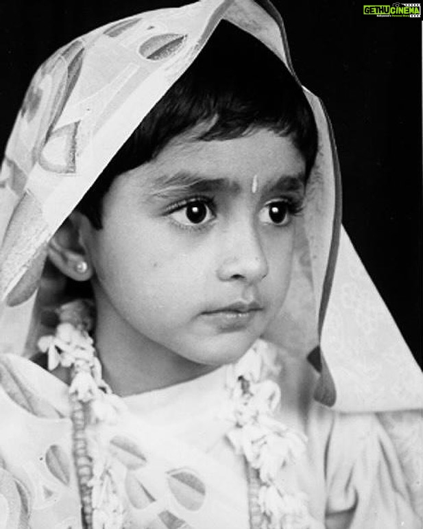 Mrunal Thakur Instagram - As a child I was always fascinated with different characters I heard stories of. I would run around the house looking for clothes and accessories to match the look of the character because it made me feel close to it and I thoroughly enjoyed the multiple roles I could take on. This is me at 5 years of age portraying Mira Bai at a fancy dress competition! I remember my mom telling me stories of Mirabai and her fearless personality. In that moment, all I wanted to be was fearless and beautiful like Mirabai! #createlikeachild