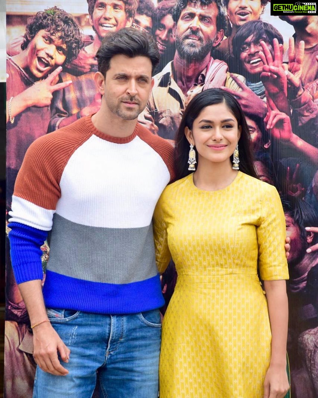 Mrunal Thakur Instagram - To not just an incredible hero but also a hardworking soul! It is nothing less than inspiring to see you nurture and work hard on your talent every single day. Here’s wishing you a very happy birthday! Glad I got the chance to know the beautiful human that you are! @hrithikroshan 🥰