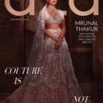 Mrunal Thakur Instagram - 😇 #repost @azafashions @azafashions presents The Aza Magazine, featuring @mrunalofficial2016. Our cover star embodies the spirit of a brave new world. Humble, warm, and completely self-made, she has both feet planted firmly on the ground despite the slew of successful films and shows that dominate her IMDB list. Read about the actor as she talks about life before and after vaulting into fame in this issue. Unprecedented recent events have led us all on a journey inwards, sparking introspection, reflection and transformation. With heightened awareness around the impact of sartorial choices on the nation and humanity at large, an informed discussion around provenance, technique, and the artisans that make it all possible has become vital. Couture is not cancelled. On the contrary, it’s time to shift focus away from one-time-wear garments to high-quality, handcrafted creations that can be treasured, repeated, and passed down through generations. In this “new normal” world, the experience of a garment and how it makes the wearer feel is more important than ever before. Read more in the 9th edition of the @azafashions magazine at Azafashions.com/Magazine (link in bio). Lehenga - @manishmalhotra05 @manishmalhotraworld Photography - @tejasnerurkarr Styling - @castelino_priyanka MUA - @missblender Hair - @lakshsingh_hair All jewellery - @manishmalhotrajewellery #azafashions #azafashionsonline #azamagazine #coutureisnotcancelled #magazine #mrunalthakur #bollywood #digitalmagazine #digitalcover #celebrity #celebrityfashion #covershoot #bridal #couture #readnow #shopnow