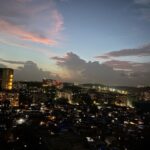 Mrunal Thakur Instagram - Thursday Vibes ! 🌌 🐱 . . . . . . . #viewfrommywindow #cats #love #animals #purelove #instamood #skyispink #sky #pinkcandy #nofilter #monsoon #instamood #view #mumbai #dreams #cityview #cottoncandy #skyispink