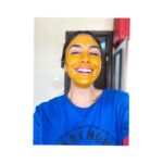 Mrunal Thakur Instagram - Why spend a lot of money when you got turmeric and honey 🍯 #funnyMT . . . . I prefer wearing this mask than 😷 @charlotte_collard here you go my #smilingselfie . . . . # stayhome #besafe #natural #facemask #facemaskselfie #homemade #quarentined #smile #instamood #organic #organicskincare. . . . All you need is a bottle of honey (raw organic honey is best) and a bottle of turmeric from your local grocery store's spice aisle. Use a teaspoon of turmeric powder and a tablespoon of the honey and mix them together in a small bowl or cup. After washing your face with your usual face wash, dry with a clean towel then apply the turmeric face mask. Turmeric stains fabrics so it is best to do this in the bathroom wearing an old t-shirt and be careful not to drop any of the paste on the carpet! Rub the face mask on your face using gentle circular motions, wash your hands and leave the mask on your face for about 20 minutes. The honey will most likely drip down your face so keep some tissue with you to catch any drips. After the 20 minutes is up, wash the mask off your face with warm water, do one more wash with your usual face wash and then do a final rinse with cold water to close your pores. Honey has anti-bacterial properties and turmeric has anti-inflammatory properties so together they will work to draw impurities from your skin and reduce blemishes. Your skin will feel smoother and softer immediately. Use this face mask twice a week and you will start to see that your dark marks are fading after just 3-4 weeks. . . . . Source: #pinterest and mom Powai