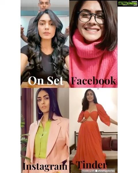 Mrunal Thakur Instagram - To all those guys who got excited that I am on tinder ... Sorry I am not 👻👻😜 #dollypartonchallenge #socialchallengedollyparton #socialchallenge