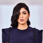 Mrunal Thakur Instagram - Outfit - @safiyaa_official Jewellery - @hcraftjewellery Makeup - @missblender Hair - @mallikajolly Styling - @who_wore_what_when Photography - @chandrahas_prabhu