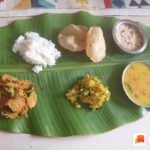 Mrunal Thakur Instagram - Basundi... Puri Bhaat... Bhajiiii Alooo.... Will miss you guys 😭😭😭 #diwali #foodporn #foodie #traditional #bananaleaffood #instafood @helo_indiaofficial