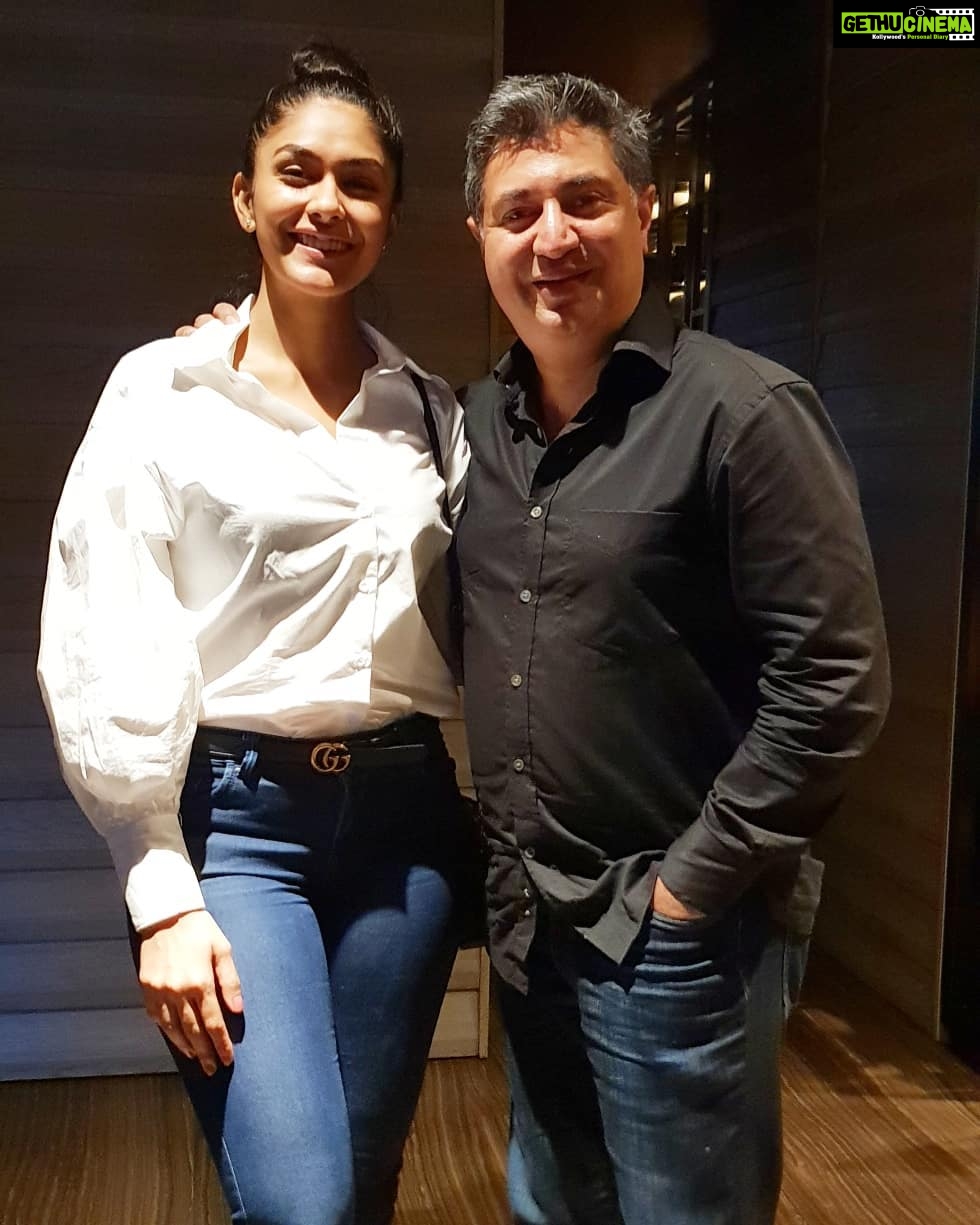 Mrunal Thakur Instagram - The man I adore the most ...i am so lucky to have you 🤗🤗🤗. Guys so Tabrez Mr.Busy was in India, now you can pick your phone and send him a text saying oh how lovely it was catching up .... over coffee/lunch/brunch.... I did the same ... I know I am bindasly posting this caption coz he ain't on insta hahahahah