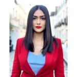 Mrunal Thakur Instagram - LONDON . . . . Promotions for Love Sonia begins.... Styled by @mrsheetalsharma wearing @massimodutti Assisted by @nikitaharalkar Makeup by @dimpssanghani and @rishika_mua hair by @karima_05_01_ @tiaraorganic Thank you @missblender ❤