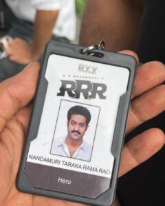 N. T. Rama Rao Jr. Instagram - Been ages since I wore an ID card! My first ever on sets!! 

#KyivDiaries #LastLegofShoot #RRRMovie
