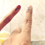 N. T. Rama Rao Jr. Instagram - We got inked! Did you? #GoandVote