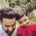 N. T. Rama Rao Jr. Instagram - happy birthday to my partner in crime 😈😉 .. thank you all for the wishes #dadlove #bratturns4