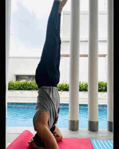 Naga Chaitanya Instagram - Use to think lifting big numbers at the gym was the challenge to keep running after .. just learning that managing and aligning your own body is something you can keep at for a lifetime .. to yoga ! @fly_santhosh