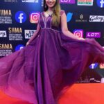 Nakshathra Nagesh Instagram - Thank you @sameenasofficial for the perfect outfit! #siima2021 #day1 #hyderabad @siimawards Accessories @aaranyarentaljewellery