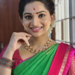 Nakshathra Nagesh Instagram - Wearing real mamiyar’s saree for reel wedding events 🧿🥳 Accessories @house_ofjhumkas