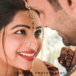 Nakshathra Nagesh Instagram – Nakshathra weds Raghav 🧿 
Thank you @shadowsphotographyy @ajay_shadowsphotography for something so precious! 
And a huuuuge thanks to my #starbridesquad 
Blouse @sameenasofficial I had no second thoughts about this one ❤️ 
Hair my one and only @mani_stylist_ 
Saree drape @profile_makeover 
Groom makeover @chella_hair_makeup 
Glam squad @sonaldjain25996 @yesu_thebunny 
and the most wonderful decor by my @eventjunctionchennai family ✨