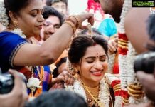 Nakshathra Nagesh Instagram - That happily ever after I’ve always dreamt of! :’) 09-12-2021 💕 We begin this journey of togetherness with all your love and blessings! 📸 @shadowsphotographyy @ajay_shadowsphotography