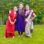 Nakshathra Nagesh Instagram – With the dancing queens of #tamizhumsaraswathiyum @actress_lavanyaoffl  @kayal_vizhie 📸 by @abirami.bl