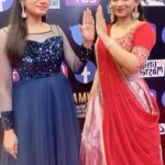 Nakshathra Nagesh Instagram – Well, we tried 🙈 #siima2021 
Wearing @sameenasofficial @aaranyarentaljewellery