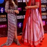 Nakshathra Nagesh Instagram – #siimaonreels #day2 #siima2021 @sameenasofficial @aaranyarentaljewellery