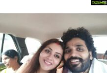 Namitha Instagram - 4 years of Fixing You up ,And of Trusting You to Fix Me too ! Thank you for Being Mine Hubbygaru @m_v_chowdhary 😍 I am Shouting from the Rooftop! Happy Wedding Anniversary Jaanu ! 🥂💯💋 #wolfguard #happyweddinganniversary