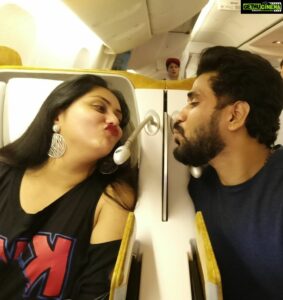 Namitha Instagram - I LOVE YOU FOR NOT ONLY WHAT YOU ARE, BUT FOR WHAT I'M WHEN I'M WITH YOU ! 💋❤

HAPPY 1ST TIME MEETING ANNIVERSARY HUBBYGARU @m_v_chowdhary 🥂🎂

#wolfguard 
#happyanniversary